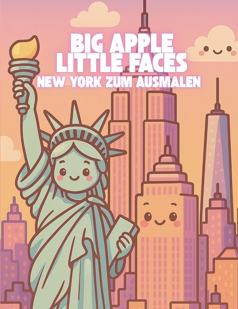New York Kawaii Malbuch zum Ausmalen