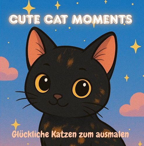 Entspannendes Katzen Malbuch für Kinder und Erwachsene