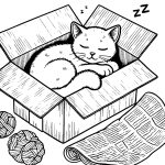 Süße Katzen in verschiedenen Posen Malbuch