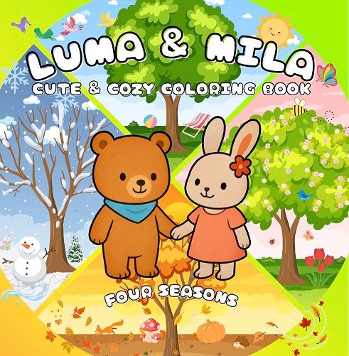 Niedliches Kinder Malbuch im Cute & Cozy Stil