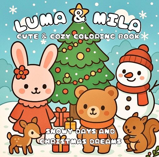 Cozy Weihnachts- und Winter-Malbuch zum Ausmalen