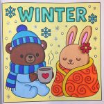 Hase Ausmalbild Sommer Cute & Cozy Malbuch