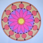 Mandala Malvorlage für Kinder und Senioren