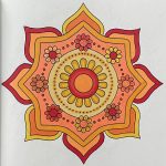 Einfaches Mandala Ausmalbild mit klaren Linien