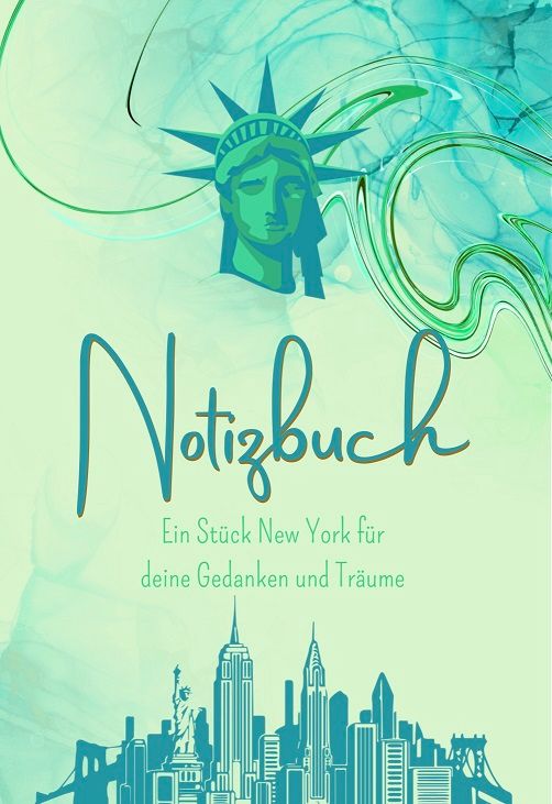 New York Notizbuch mit Sehenswürdigkeiten-Motiven