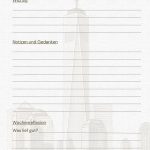 New York Planer und Notizbücher Monatsübersicht 2026