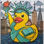 „Quietscheenten Malbuch Motiv schwarz weiß