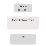 Mannschaftsaufstellung Malvorlage / Planer für Trainer