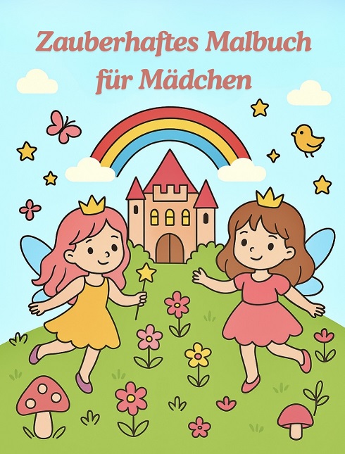 Niedliches Malbuch für kleine Mädchen