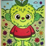 Niedliche, freche Monster zum kreativen Ausmalen